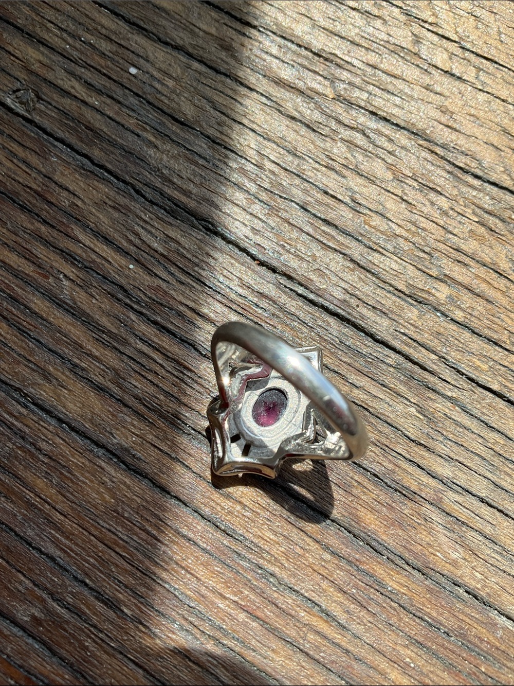 Purple and silver ring - Picture 6 of 9